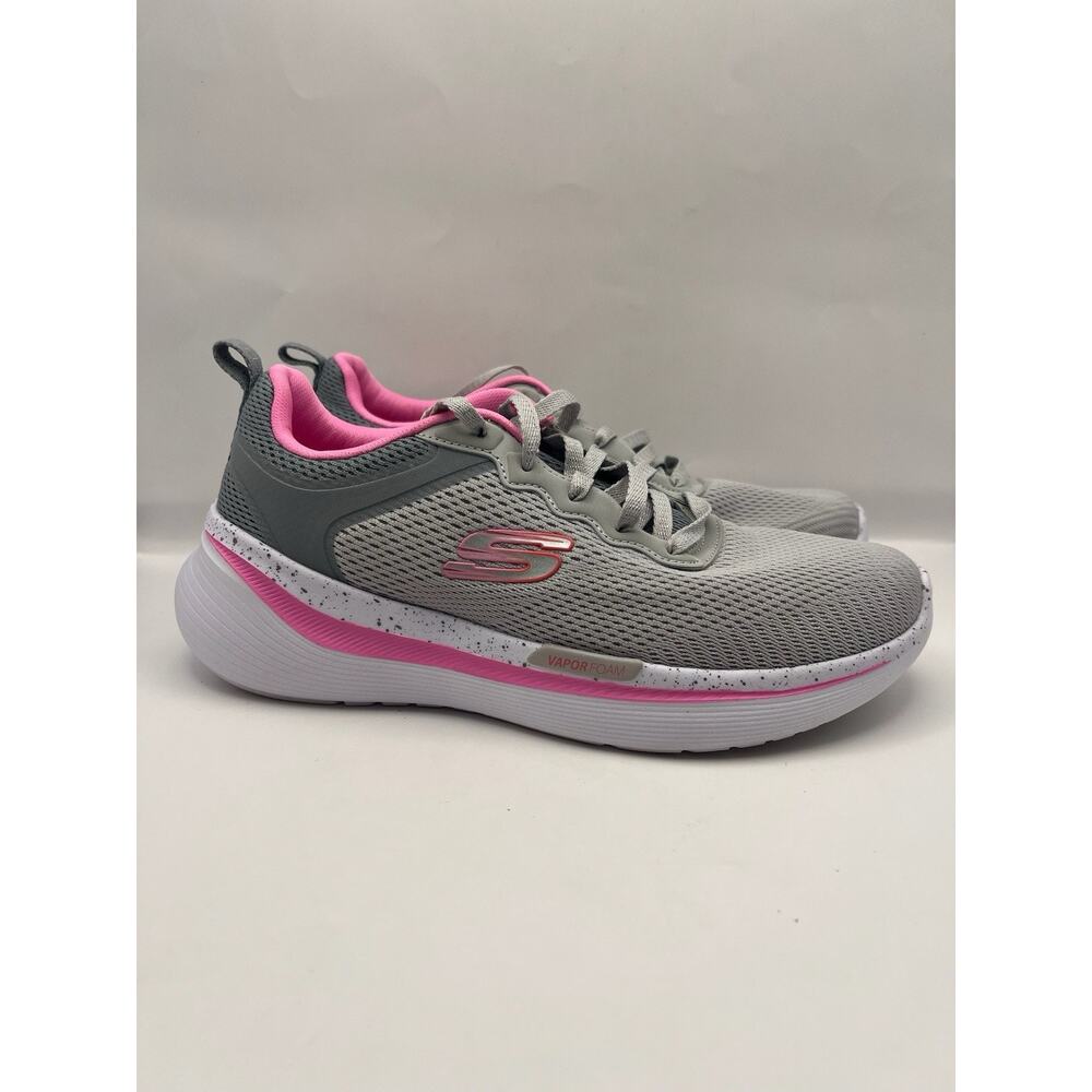 Skechers Max Elite Vapor Foam Gray And Pink Sneakers Women Size 9.5